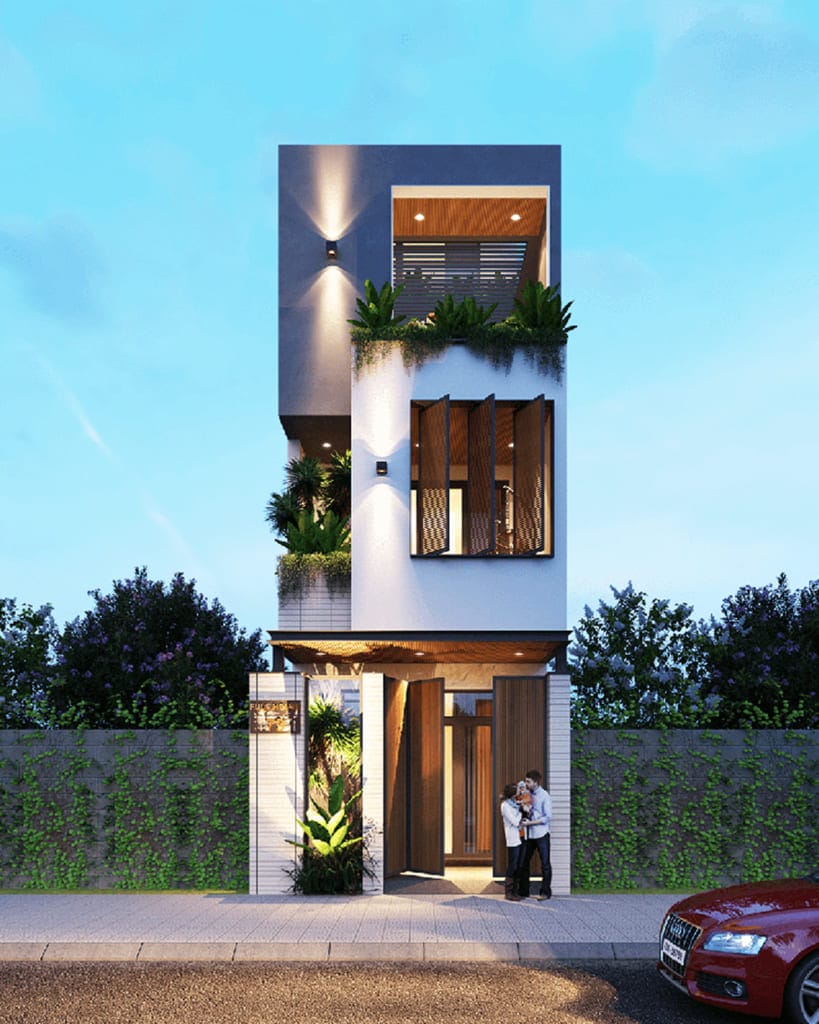 Mẫu nhà phố 2 tầng, 3 tầng