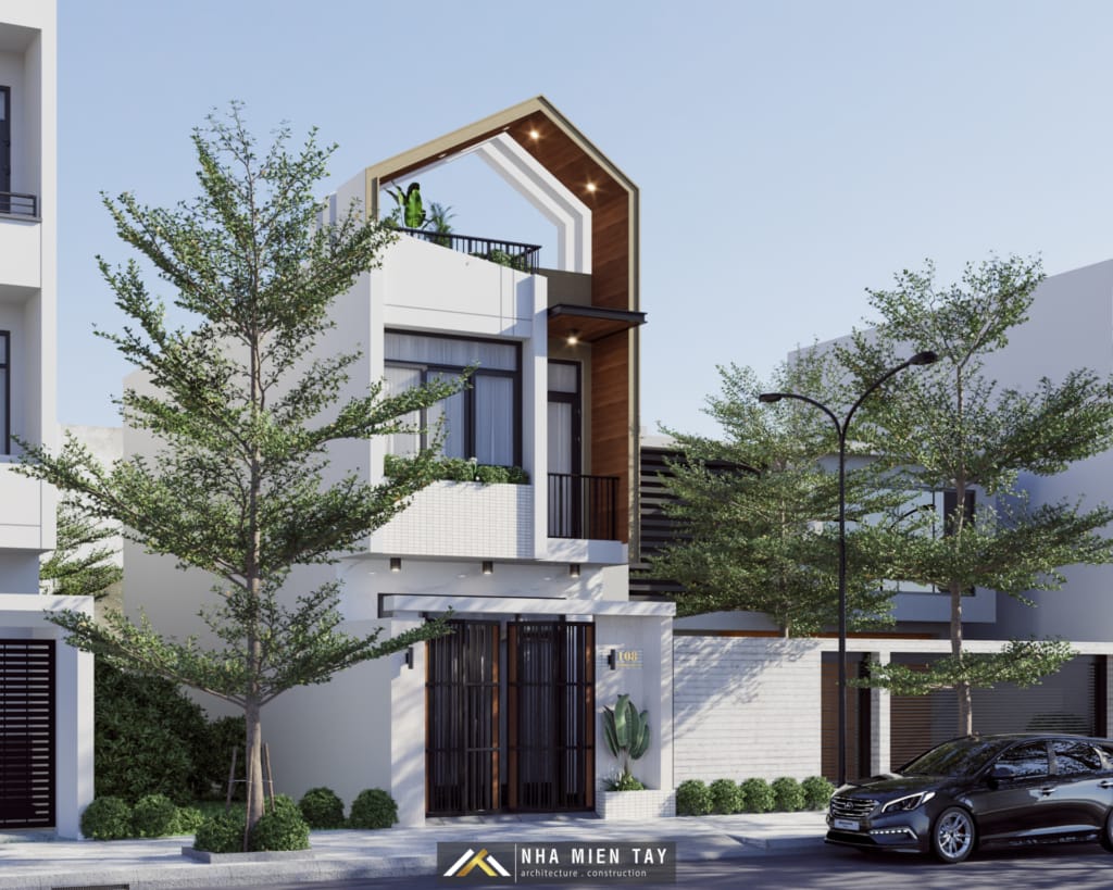 Nhà phố hiện đại 2 tầng