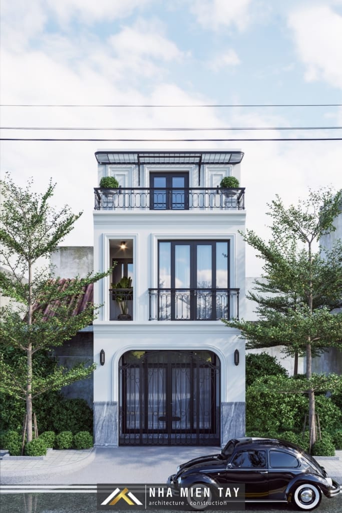 nhà phố tân cổ điển 2 tầng