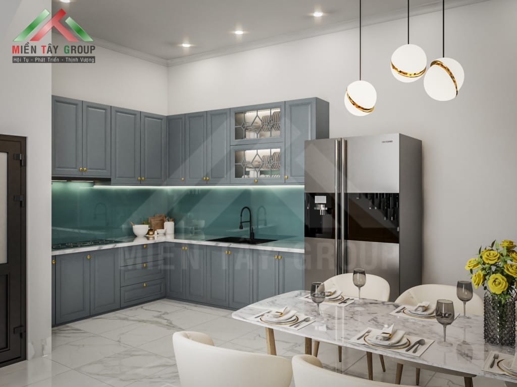Nhà phố 2 tầng tân cổ điển
