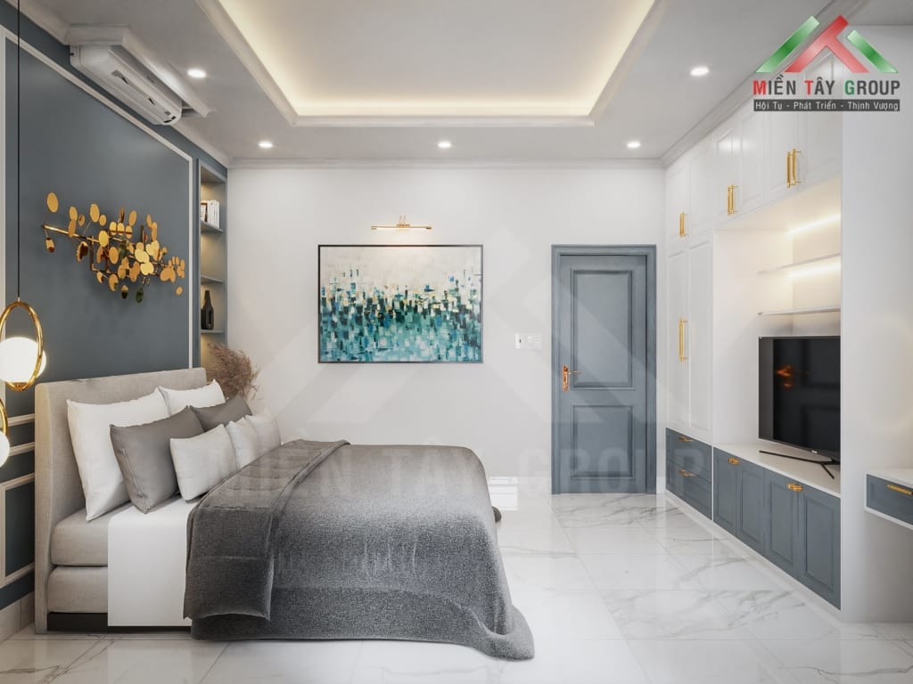 Nhà phố 2 tầng tân cổ điển