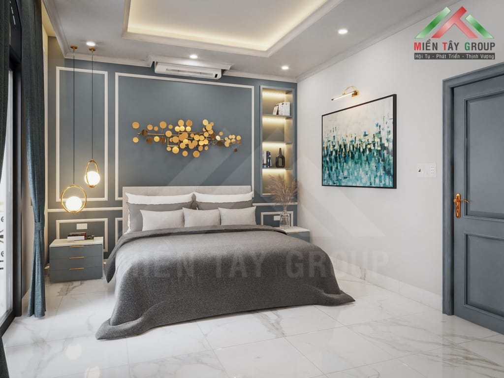 Nhà phố 2 tầng tân cổ điển