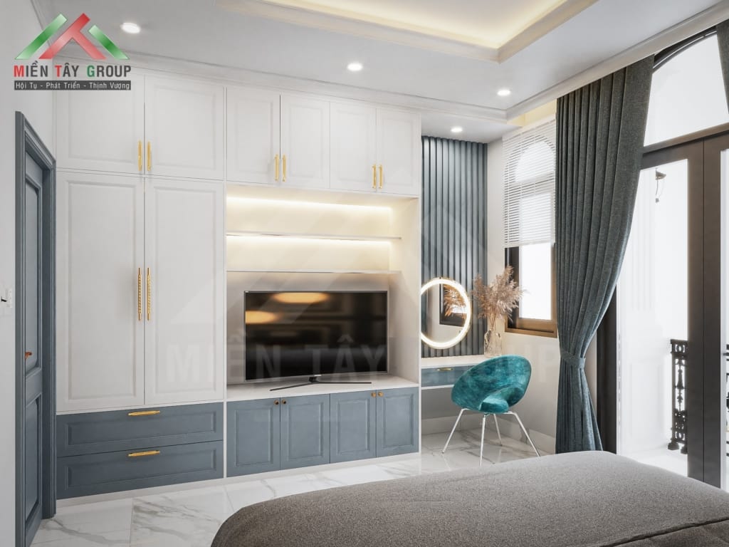 Nhà phố 2 tầng tân cổ điển