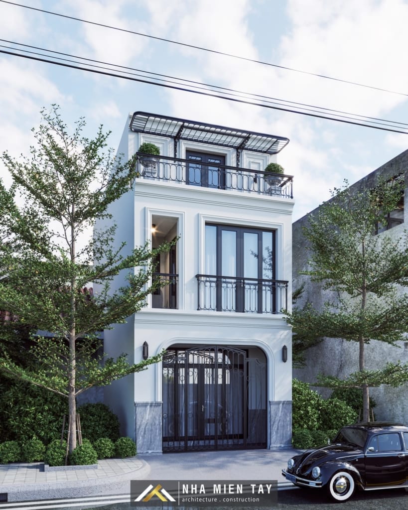 nhà phố tân cổ điển 2 tầng