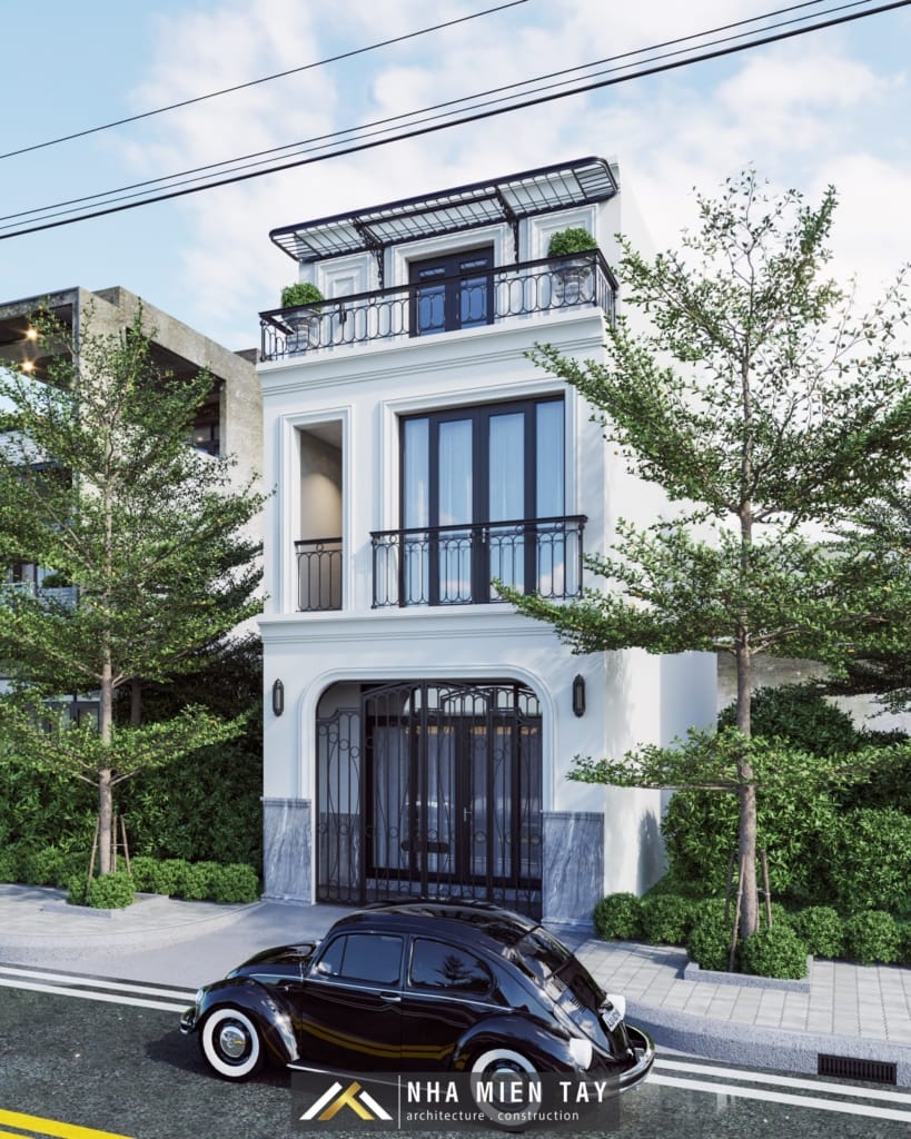 nhà phố tân cổ điển 2 tầng