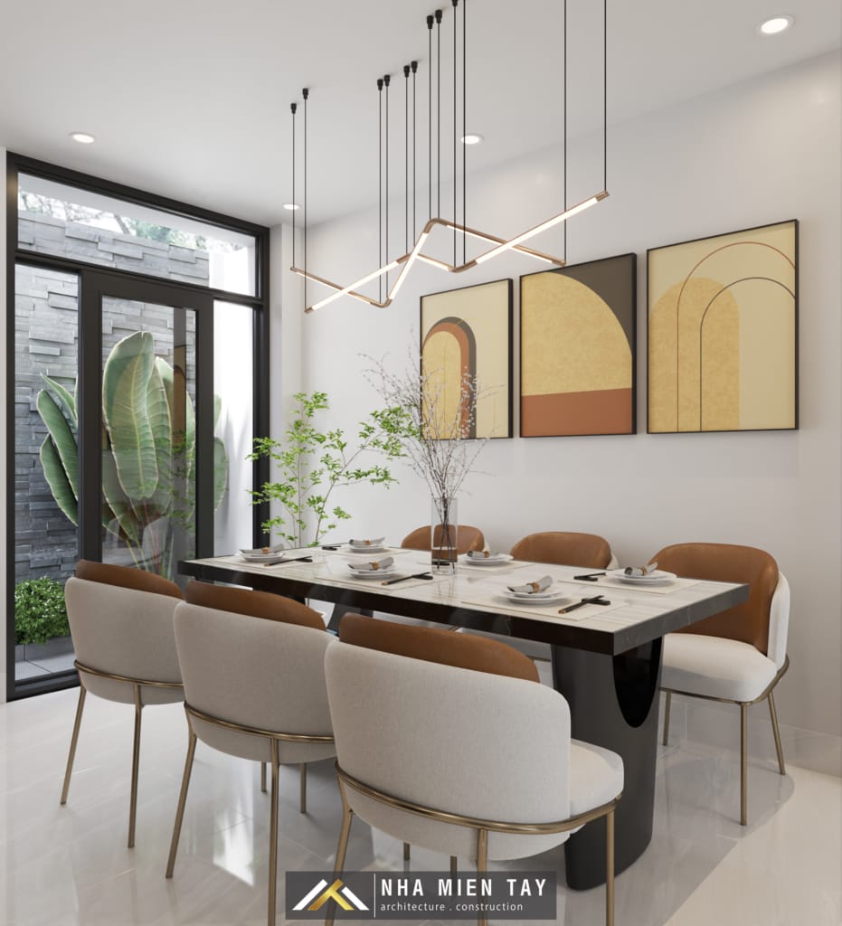 bếp ăn nhà phố hiện đai