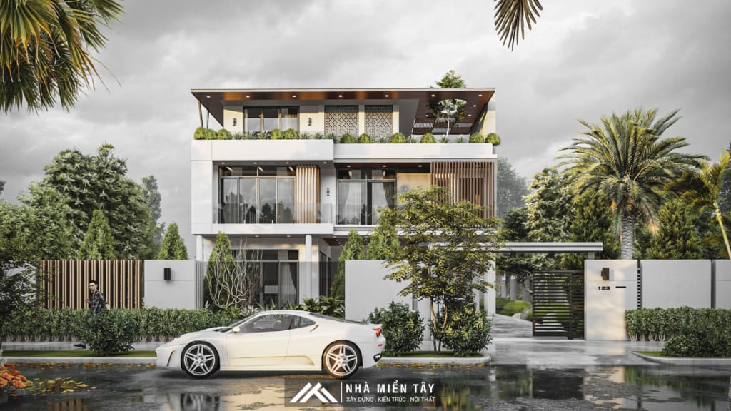 biệt thự 3 tầng hiện đại