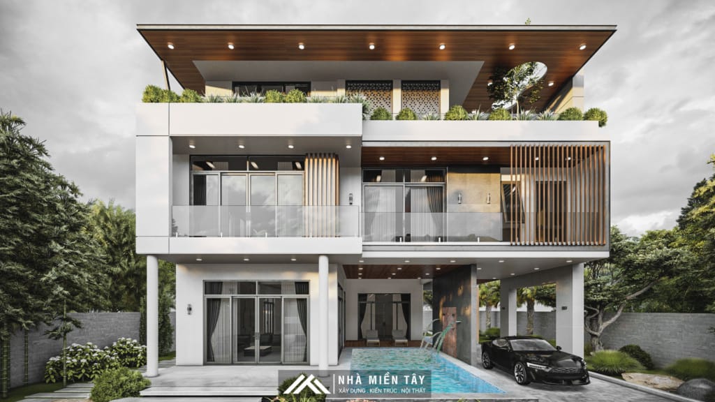 biệt thự 3 tầng hiện đại