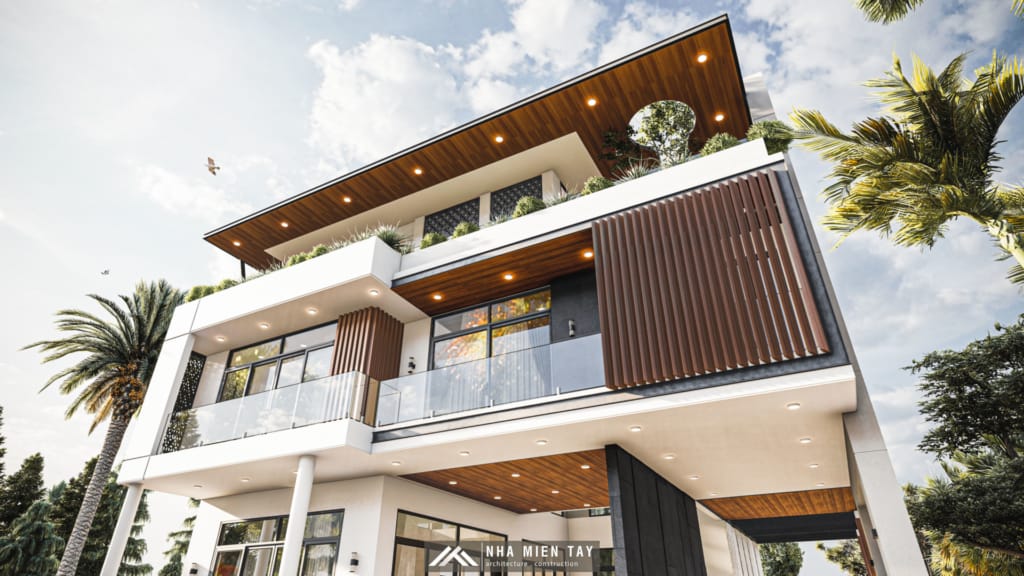 biệt thự 3 tầng hiện đại