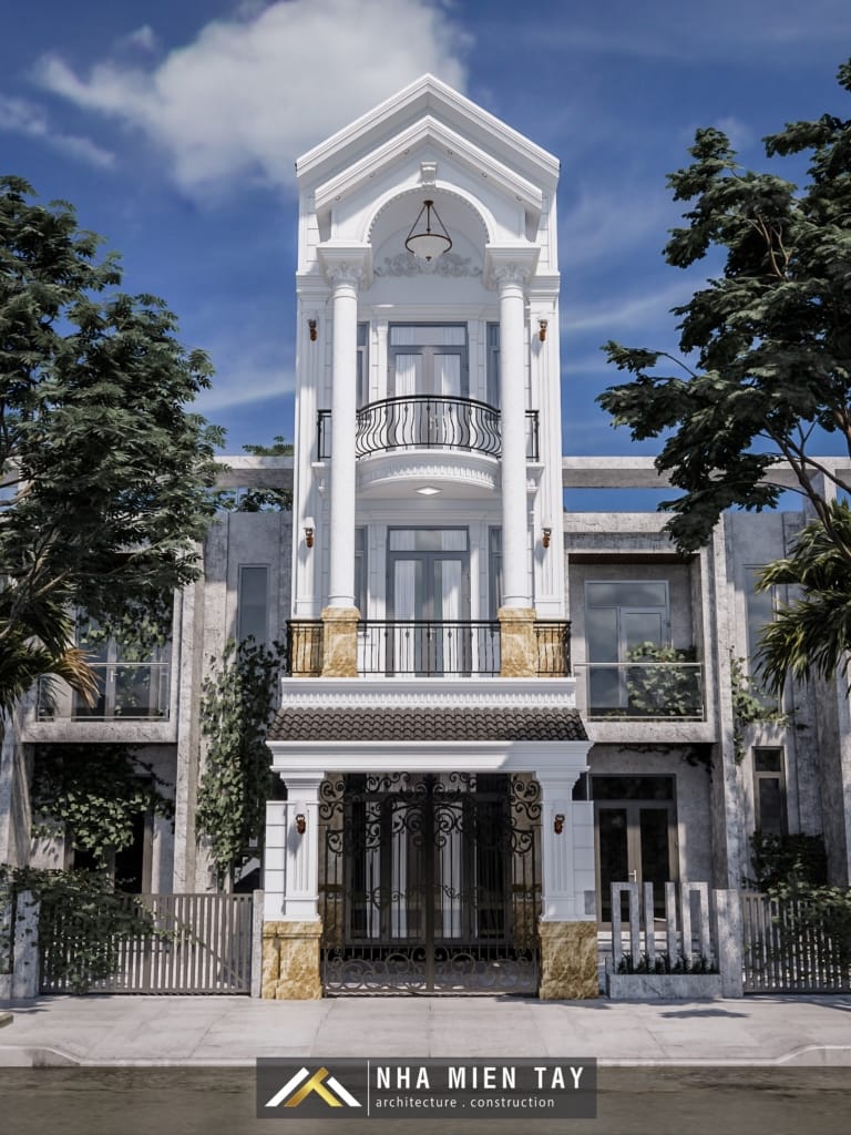 nhà phố 3 tầng tân cổ điển