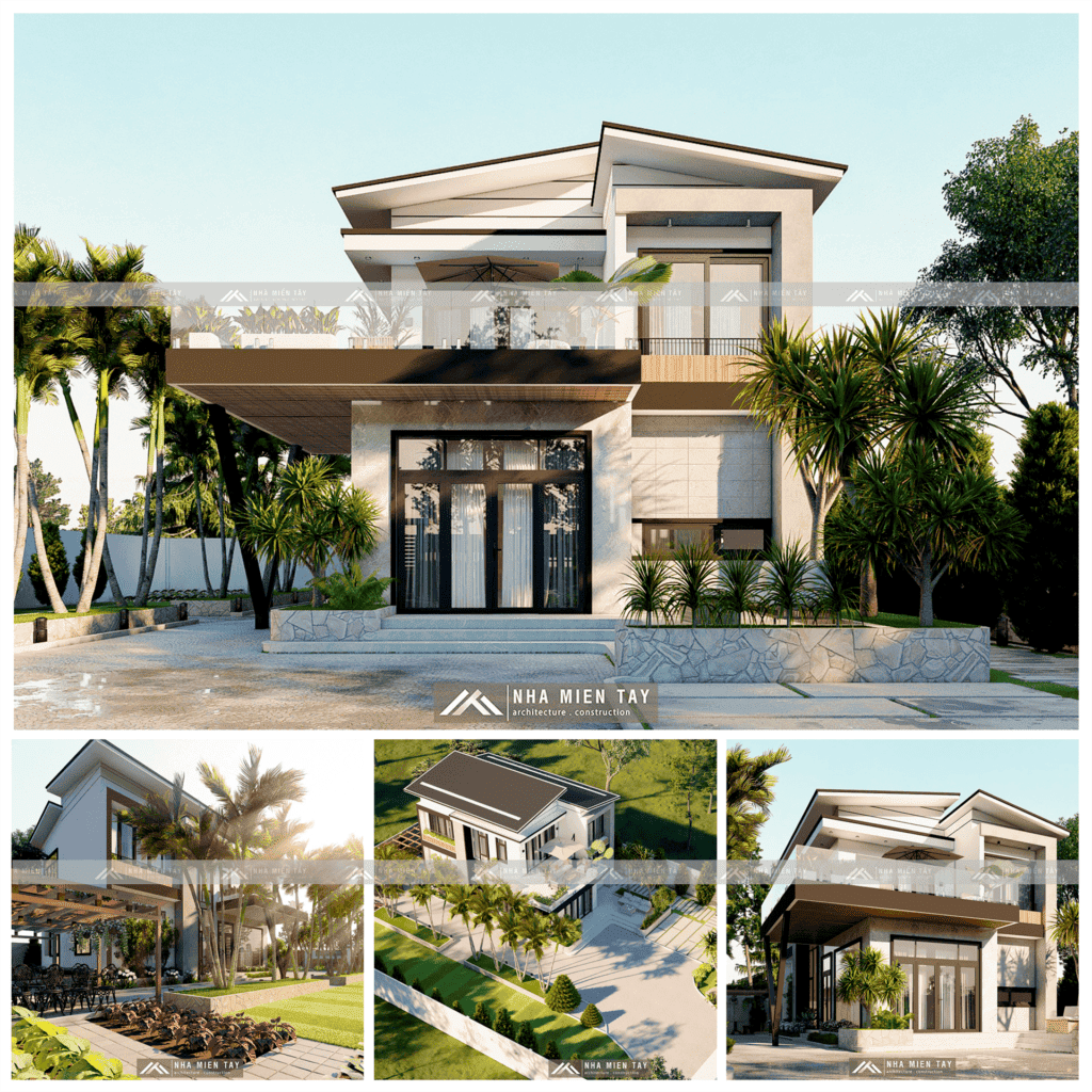 Villa 2 tầng hiện đại