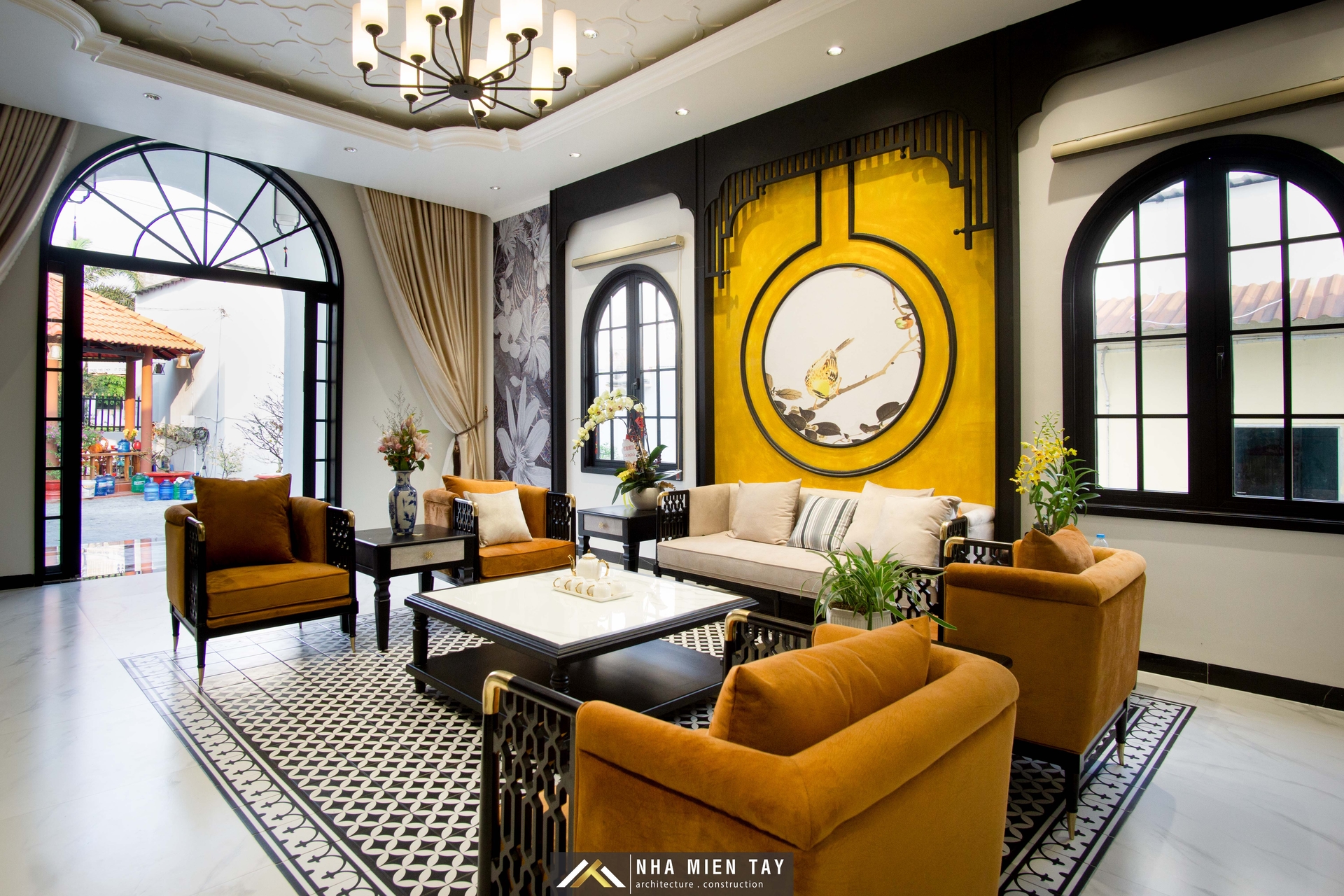 nhà phố phong cách indochine
