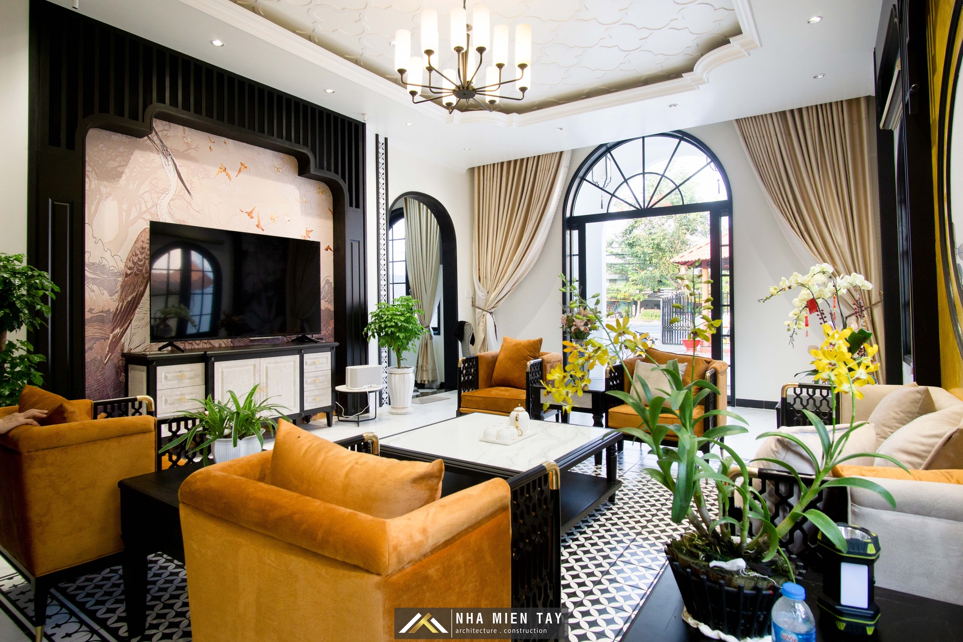 nhà phố phong cách indochine